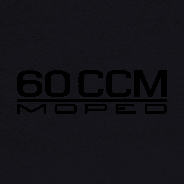 60cc moped emblem (black) by GetThatCar